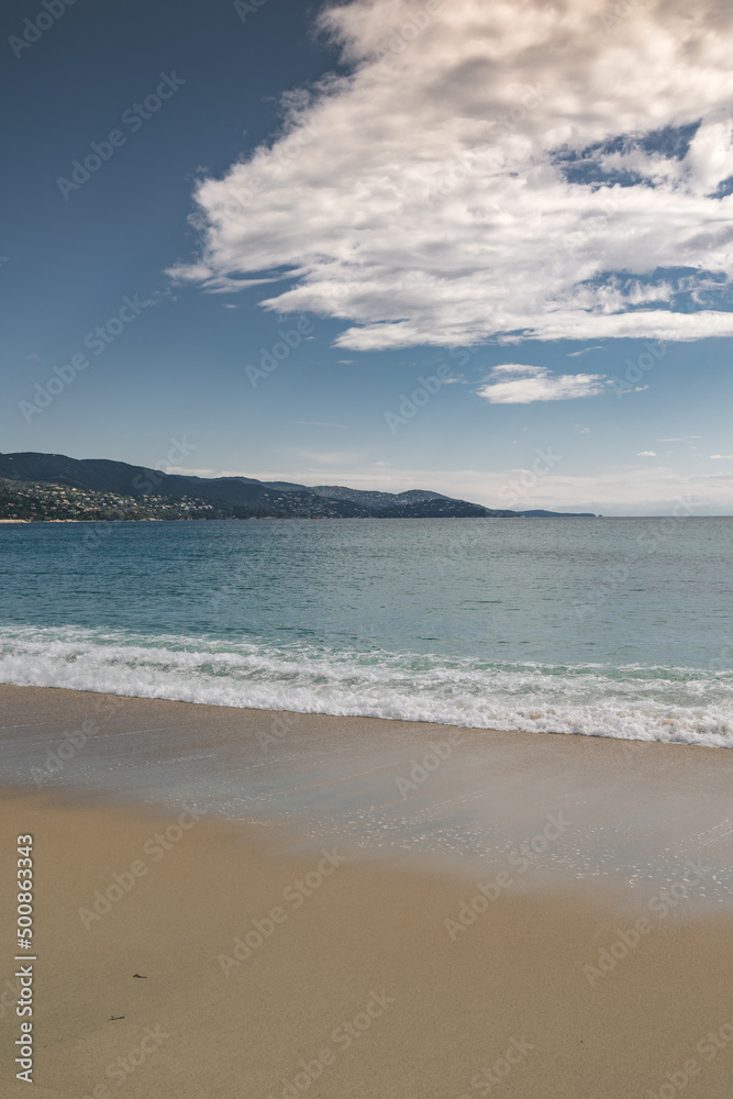 Plage du Lavandou, écume