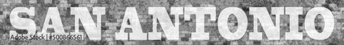 Street art lettering of SAN