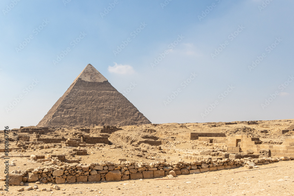 Pyramid of Khafre of Chephren is the second tallest of the Ancient Egyptian Pyramids of Giza and the tomb of pharaoh Khafre Pyramid of Khafre of Chephren is the second tallest of the Ancient Egyptian Pyramids of Giza and the tomb of pharaoh Khafre