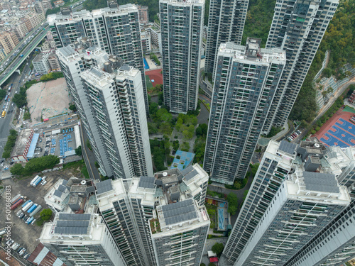 Aerial view of landscape in shenzhen, China © lzf