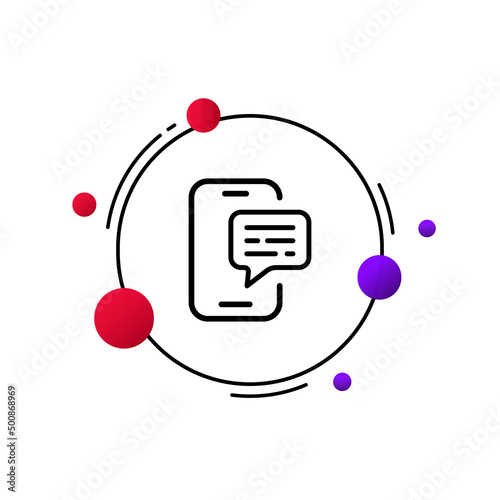 Online communication icon. Phone correspondence. Pick up the phone. Don't answer the call. Notification. Communication by phone in different parts of the world. One line style. vector eps 10