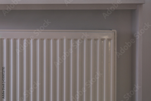 Wallpaper Mural Closeup view of modern panel radiator indoors Torontodigital.ca