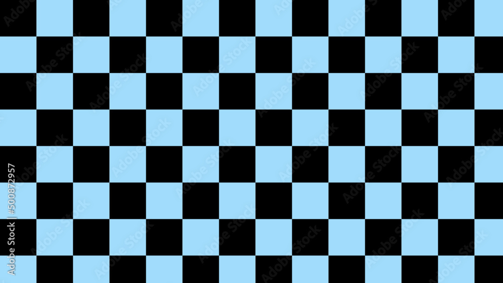 Fototapeta premium blue and black checkerboard, checkered, gingham, plaid, tartan pattern background