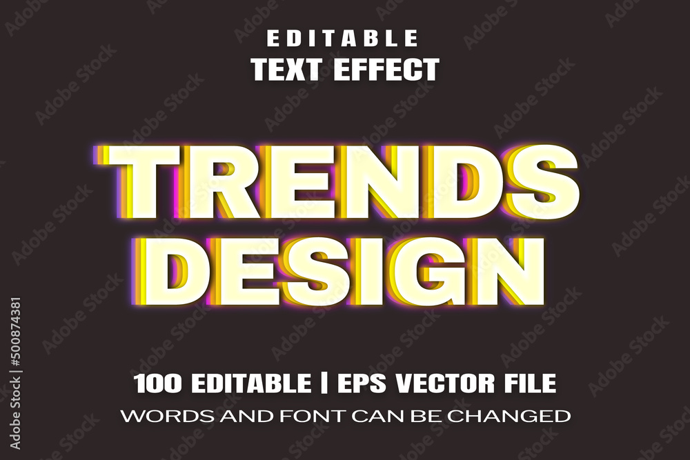 text effects Trends design