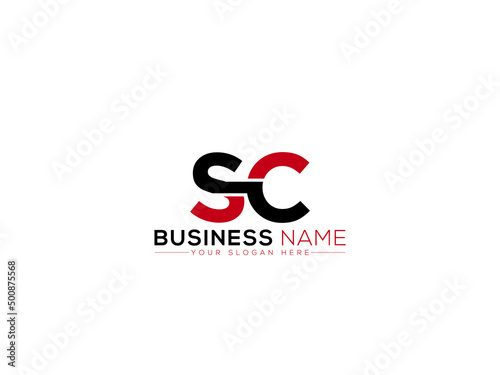 Simple SC Logo Image, Letter Sc cs Logo Icon Vector For all kind of use