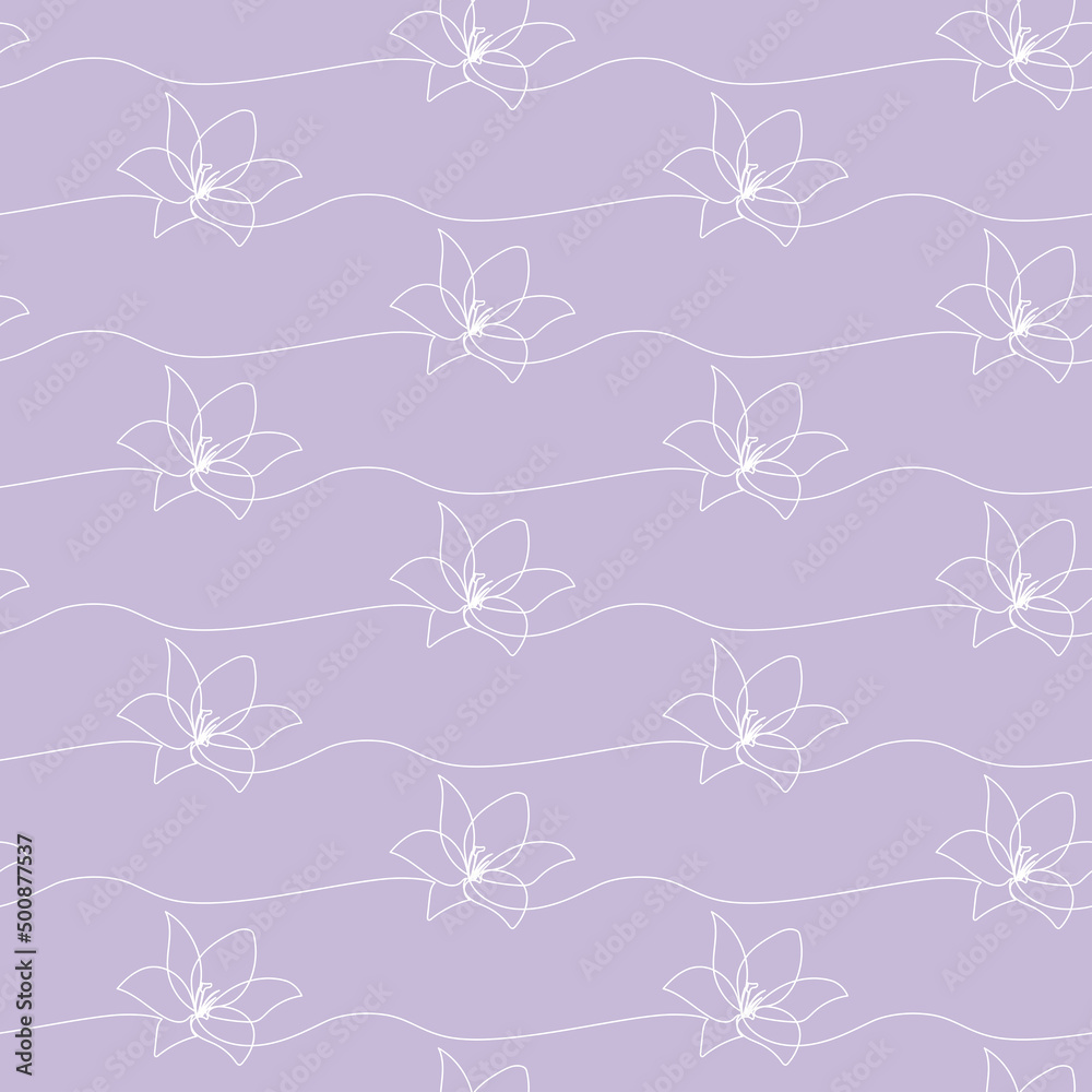 seamless floral pattern, lilies seamless floral pattern, lilies
