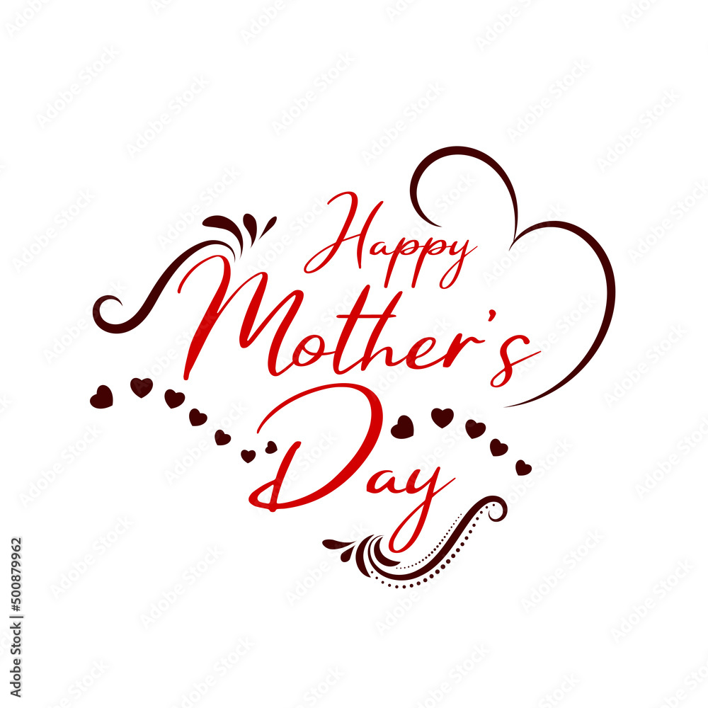 Happy Mothers day beautiful text design background