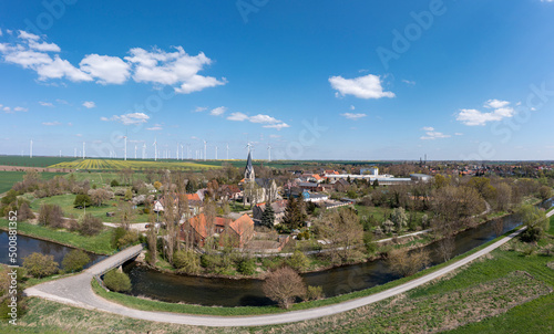 Salzlandkreis Blick über Egeln Nord