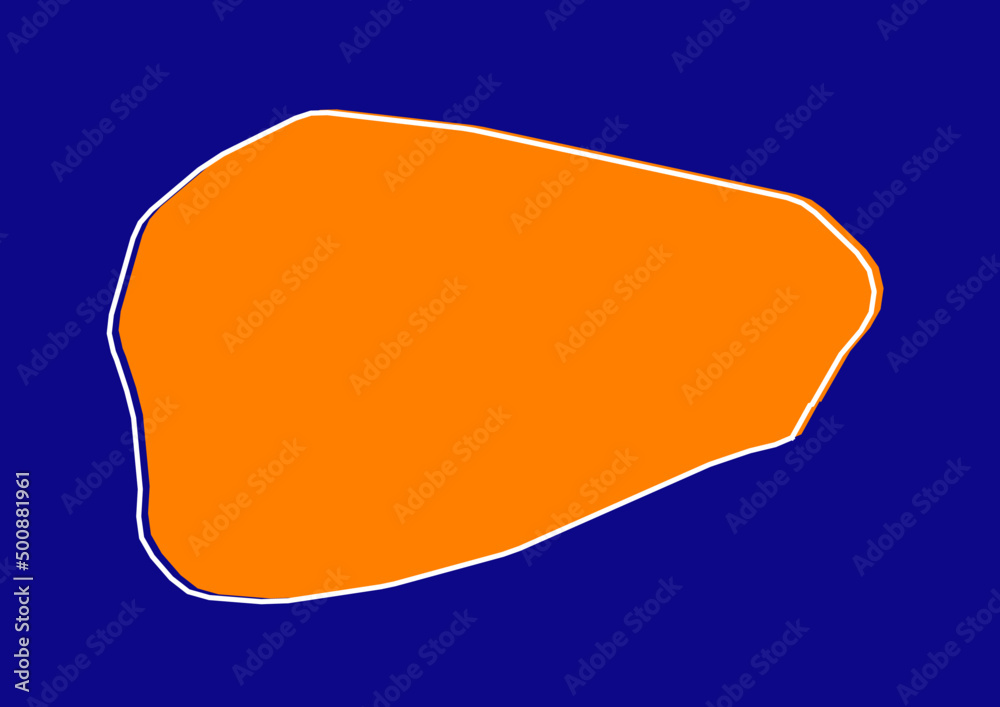 Outline map of Andorra, stylized concept map of Andorra. Orange map on blue background. Outline map of Andorra, stylized concept map of Andorra. Orange map on blue background.