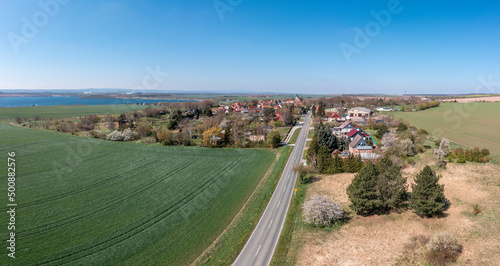 Blick nach Schadeleben Stadt Seeland Harz