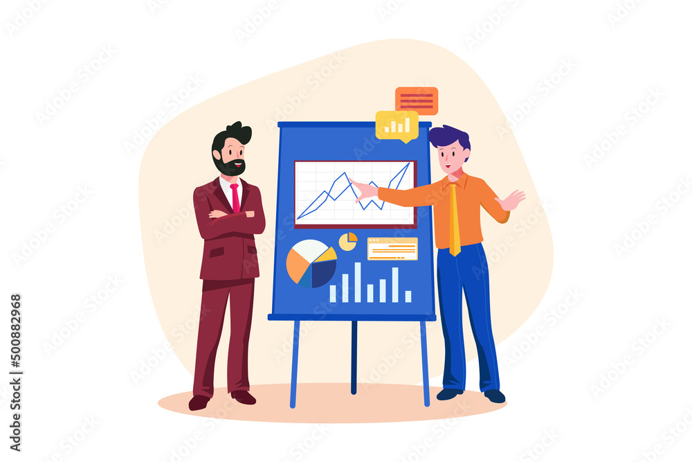 Business Activities Illustration concept. Flat illustration isolated on white background Business Activities Illustration concept. Flat illustration isolated on white background