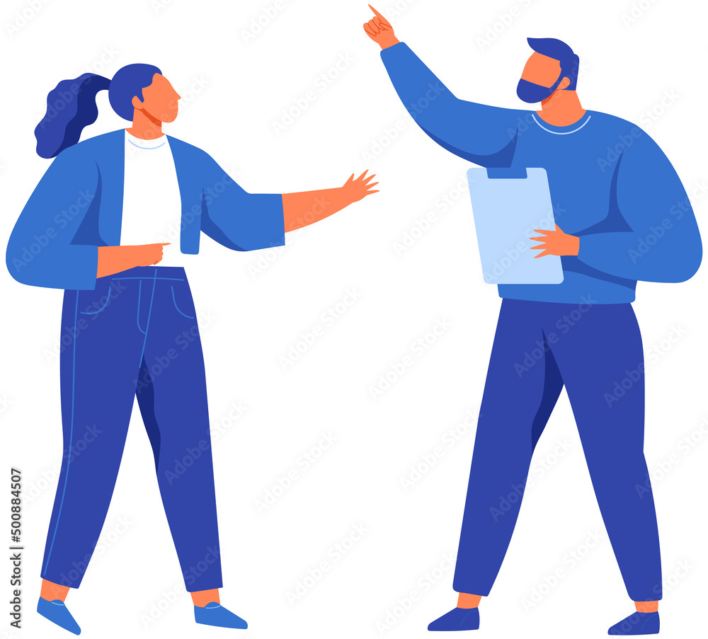 People have conversation, disussing something. Colleagues lead discussion, working dialogue. Man with woman discussing, talking to each other. Business employees brainstorming, cooperating at work People have conversation, disussing something. Colleagues lead discussion, working dialogue. Man with woman discussing, talking to each other. Business employees brainstorming, cooperating at work