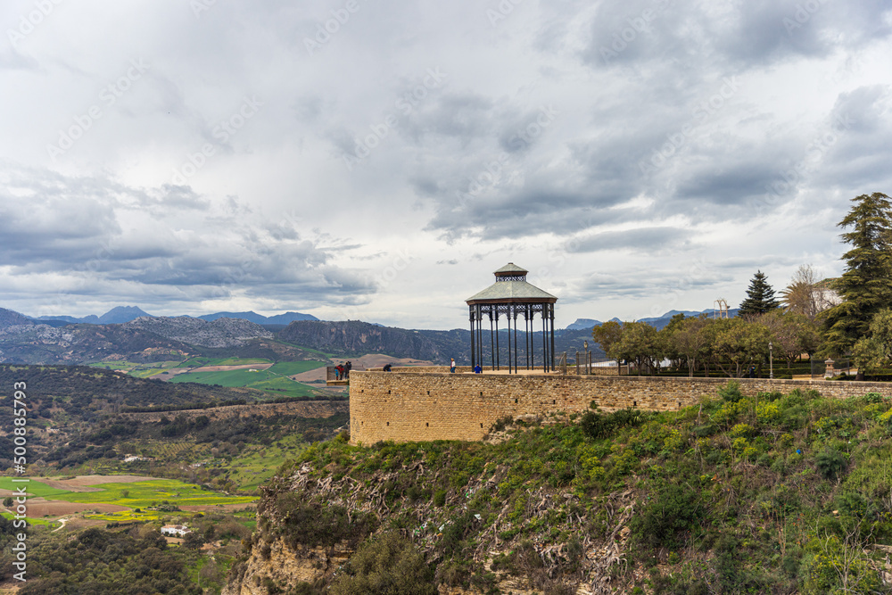 Rotunda view point of Cami de Ronda, Spain