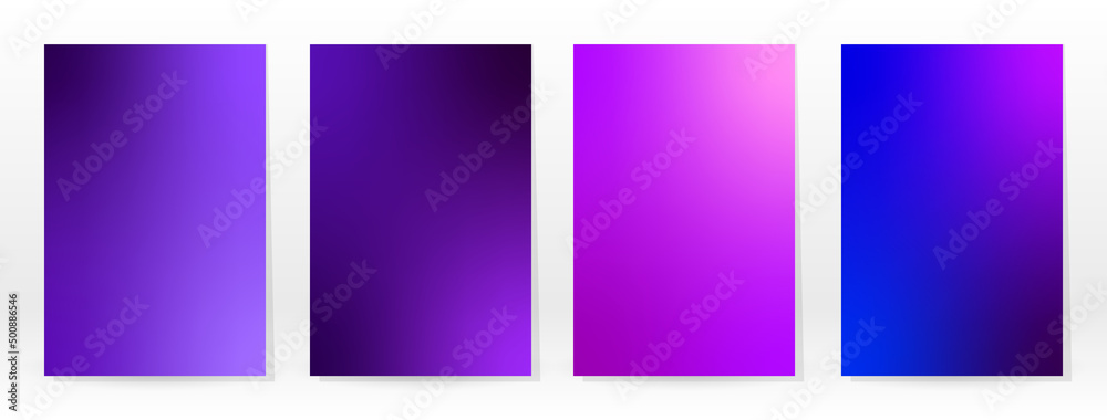 Minimal Poster. Pastel Soft. Violet Gradient Set. Minimal Poster. Pastel Soft. Violet Gradient Set.