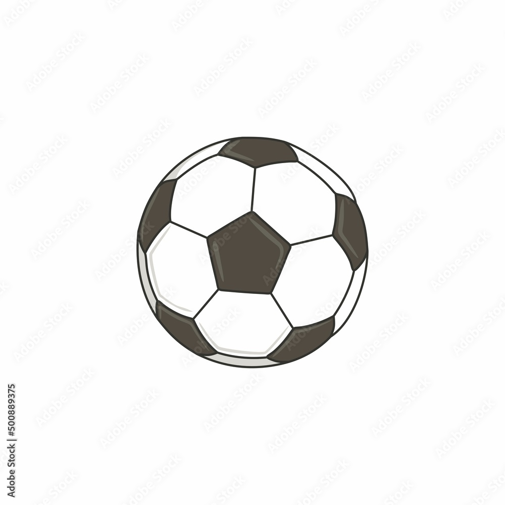 Vector illustration of a soccer ball. Qatar Cup 2022. Football World Cup.