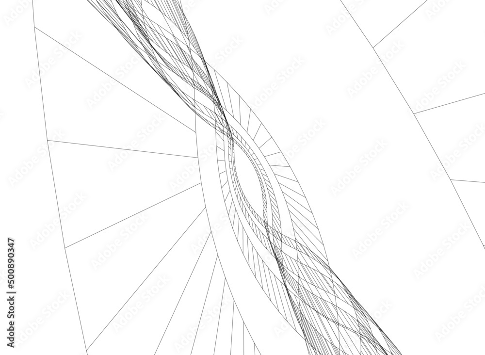 Architecture 3d building vector illustration