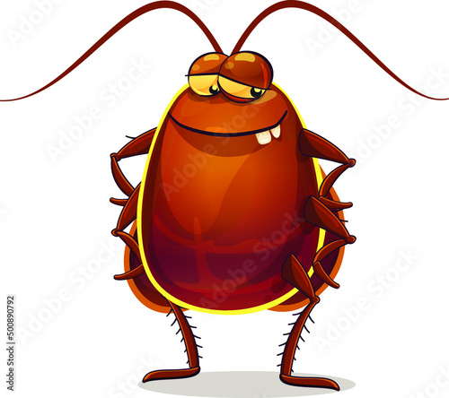 Bark beetle from a pirate ship. Funny character for kids game about pirates. 