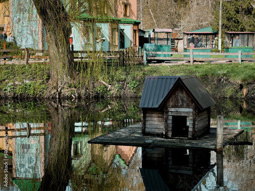 old house in the water