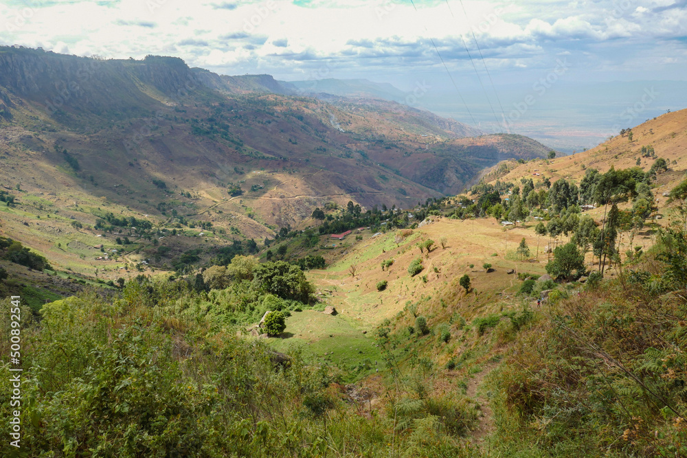 Scneic view of Kerio Valley from a view point at Elgeyo Marakwet County, Kenya