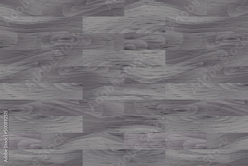 Realistic Grey Wood Grain textured horizontal background. Wooden plank pattern, board, natural dark grey floor or wall texture. Vector wood print for interior design, home decor, web, wallpaper