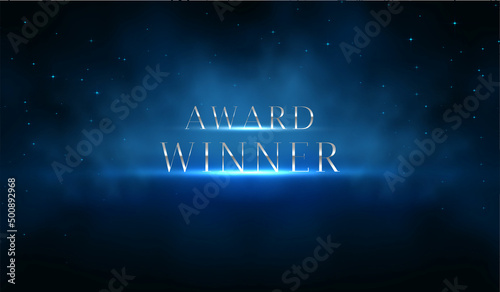 3d realistic vector background. Award winner banner, nomination ceremony. photo