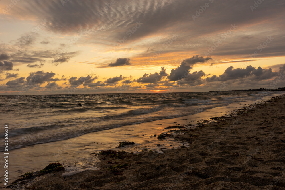 sunset at the beach