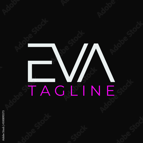 EVA lettering logo is simple, easy to understand and authoritative