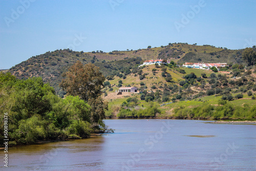 Guadiana river in the ancient village of Pomarao