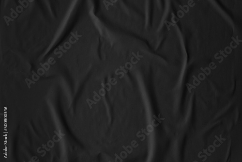 Canvas Wrinkled black poster paper texture background
