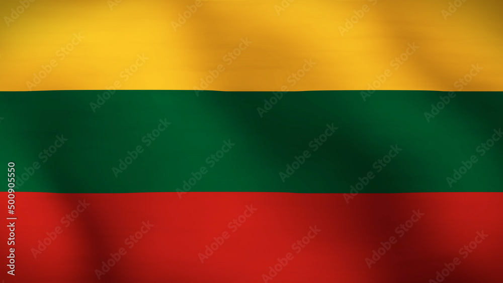 Flag of Lithuania Close Up 