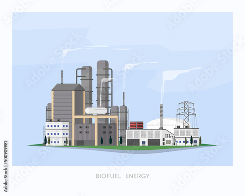 the bio fuel energy, bio fuel power plant supply electricity to the factory and city