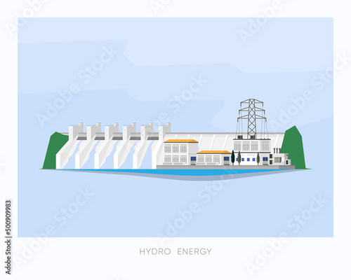 hydro energy, hydro power plant supply electricity to the factory and city