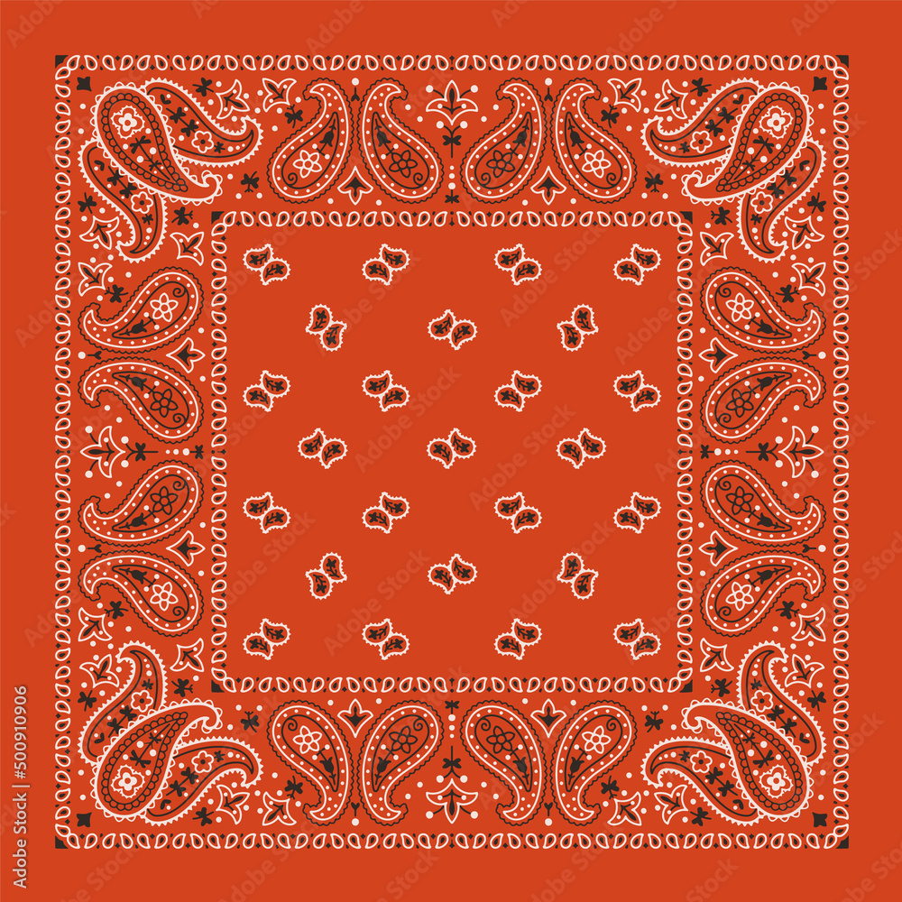 Red  Black Bandana Seamless Background Pattern  drypdesigns