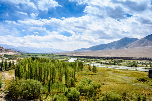 Beautiful landscape of Ladakh during summers 