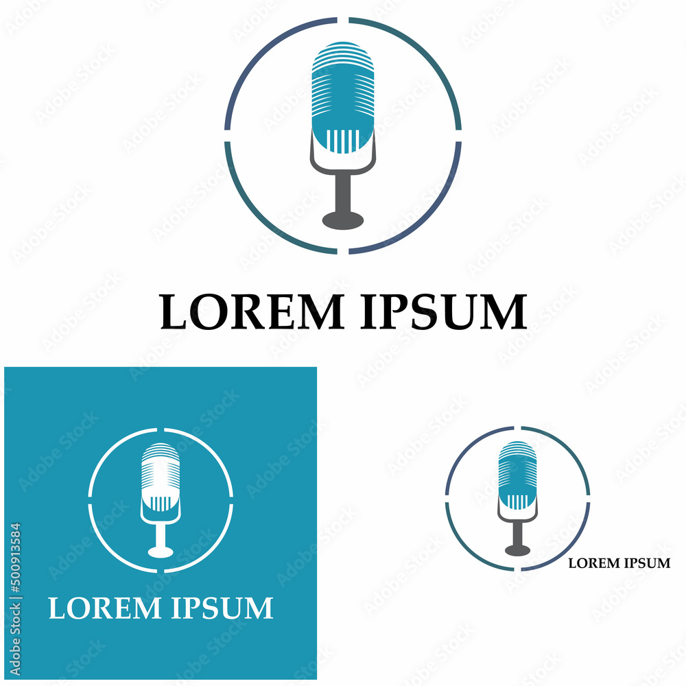 Microphone symbol design icon vector background Microphone symbol design icon vector background