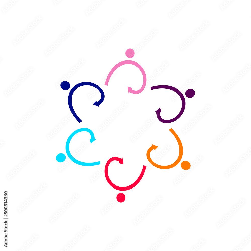 COLORFUL PEOPLE TOGETHER SIGN, SYMBOL, ART, LOGO ISOLATED ON WHITE COLORFUL PEOPLE TOGETHER SIGN, SYMBOL, ART, LOGO ISOLATED ON WHITE