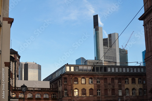 Beautiful view of city buildings outdoors on sunny day © New Africa