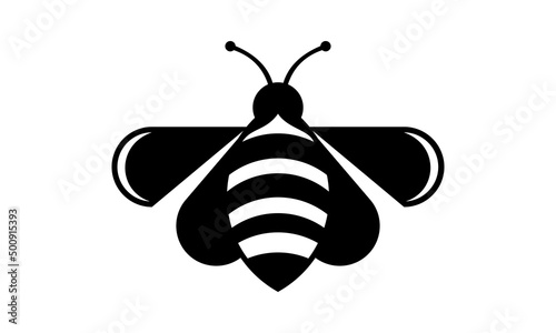 vector bee silhouette