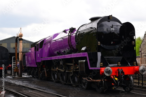 the taw valley re painted purple to celebrate the queens platinum jubilee 