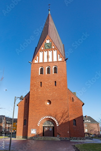 red brick church St. Nicolai in Westerland, Sylt