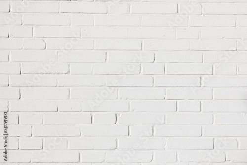  pattern of white painted brick wall