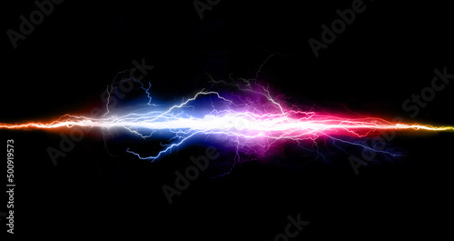 energy electricity lightnings background