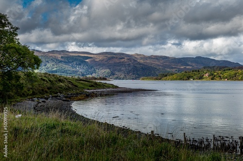 View from the Kyles of Bute in Scotland
