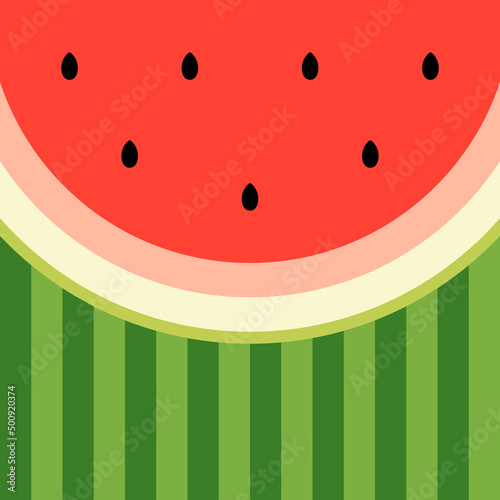 watermelon background vector illustration