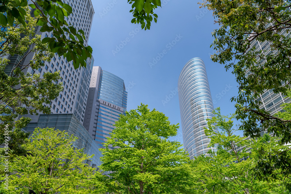 東京都品川区のビジネス街の都市景観