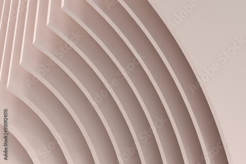 Wallpaper Mural Abstract futuristic beige background, minimalist 3d render Torontodigital.ca