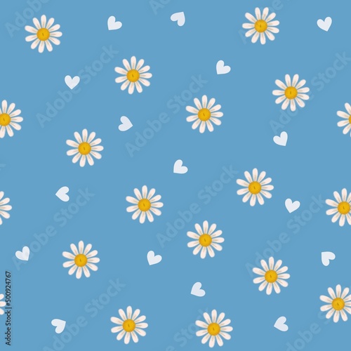 Daisy seamless pattern