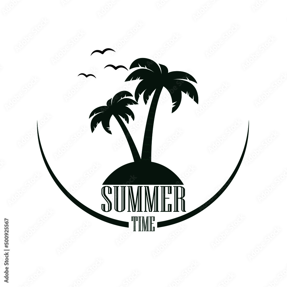 summer concept pattern and graphic design. editable vector.
