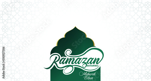 Holy Month of Muslim Community Ramadan Kareem. Happy ramadan holiday, turkish translate: Ramazan bayramınız mübarek olsun.(ramadan kareem)