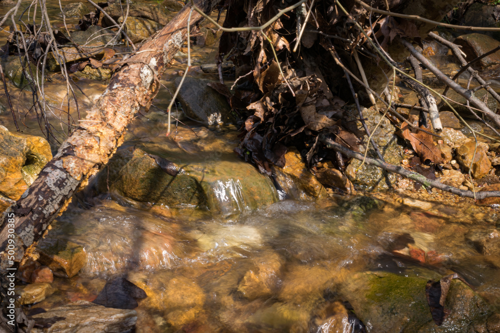 Obraz premium Biking near the train tracks
